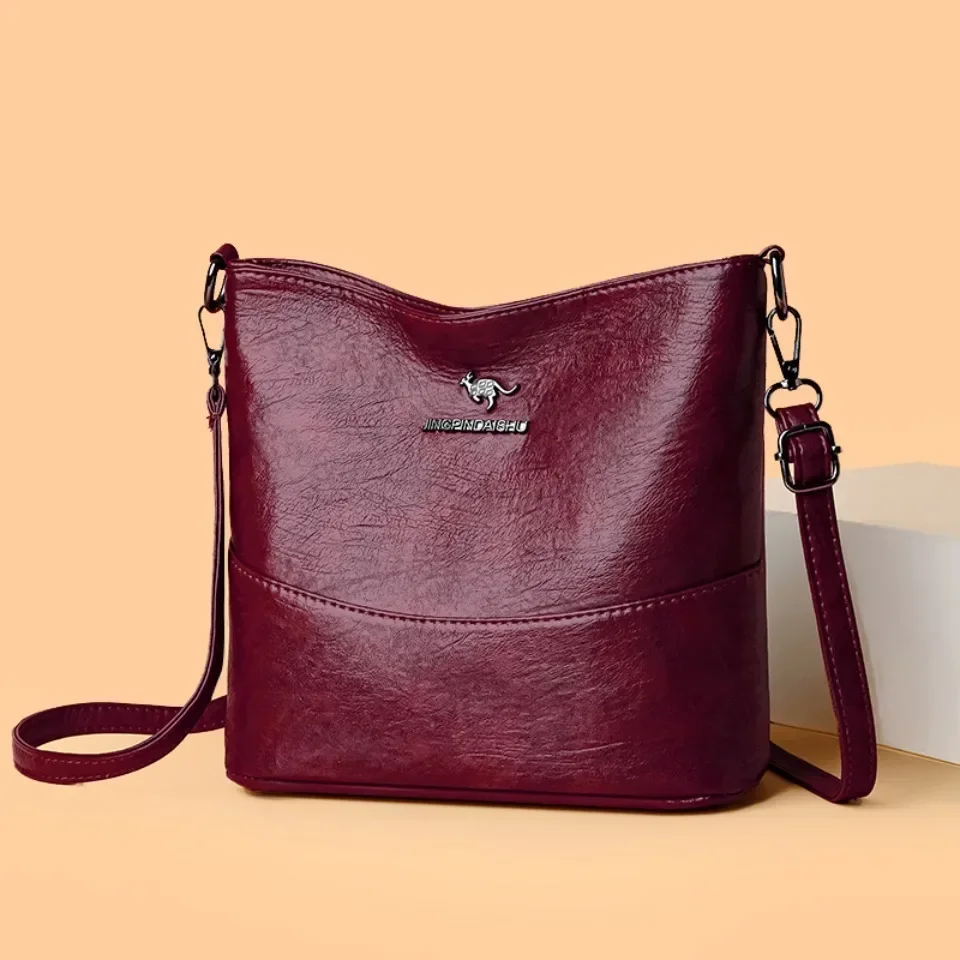 Luxury Bags Japan - Soft Pu Leather Crossbody Bag for