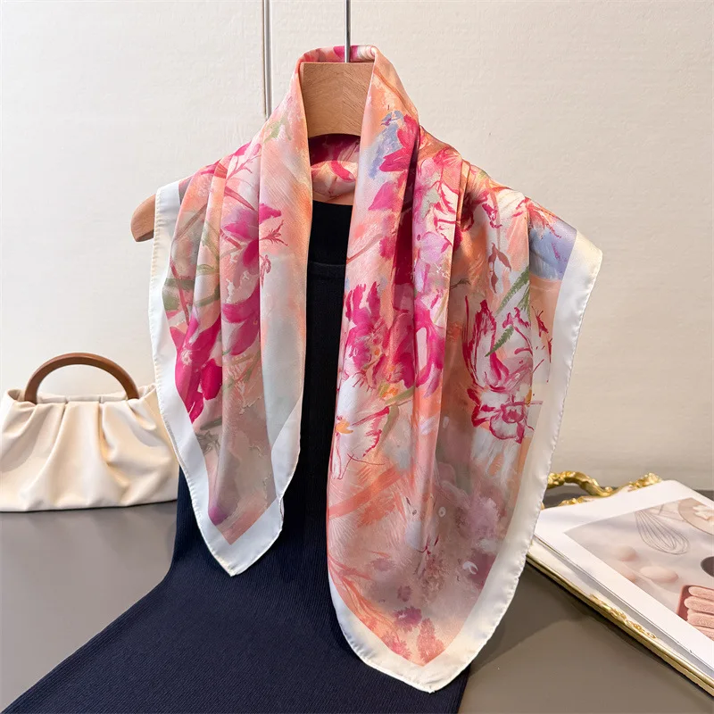 Luxury Bags Duffle - Imitation Square Scarf For Women Printed