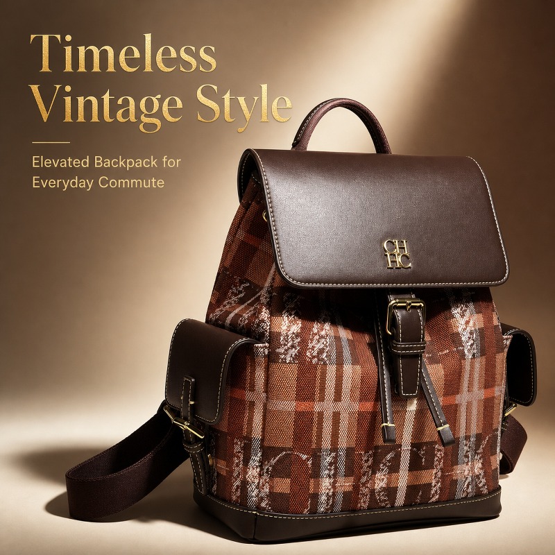 Luxury Bags For Women - CHHC Fashion Color Block Backpack Dating
