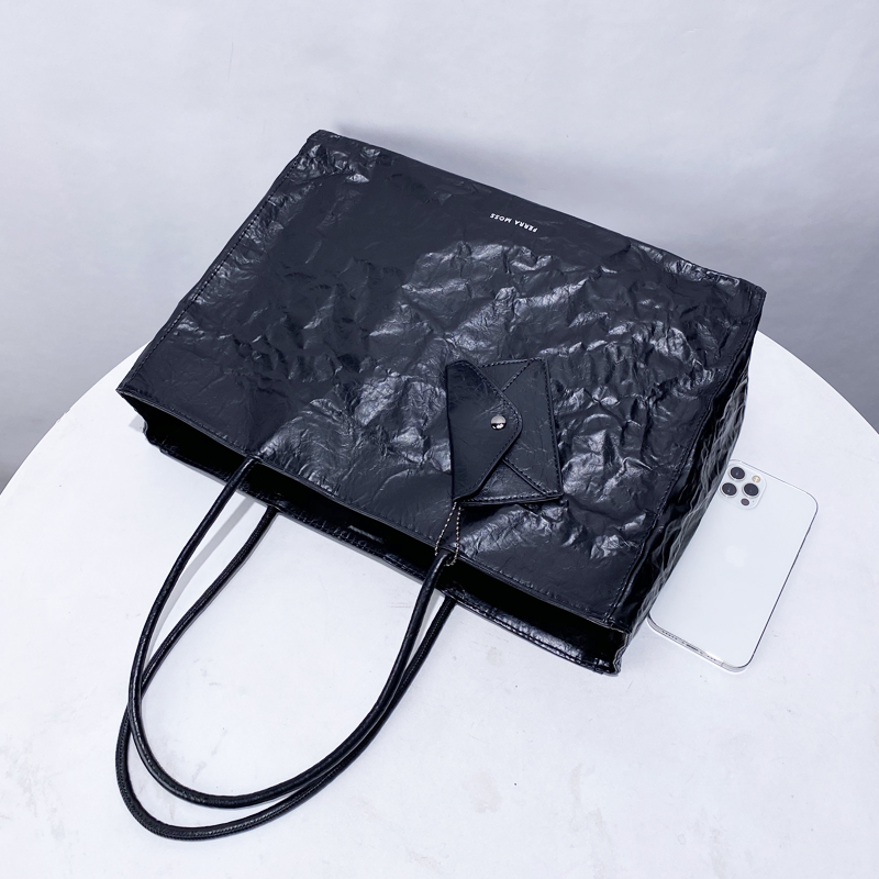 Korean Casual Kraft Paper Tote - Luxury Bags Korea 评论和价格