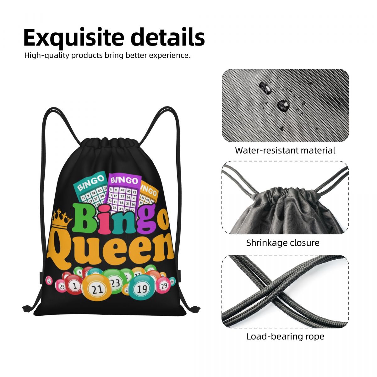 Custom Bingo Queen Game Lover  - Luxury Yoga Bags 评论和价格