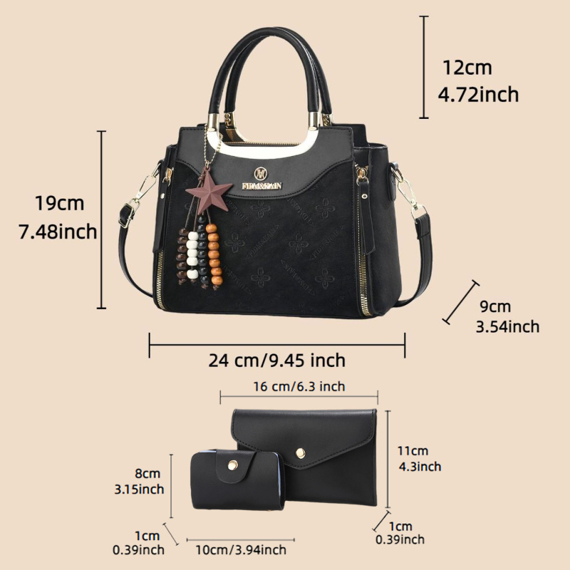 Stylish women's handbag, solid - Luxury Bags For Women 评论和价格