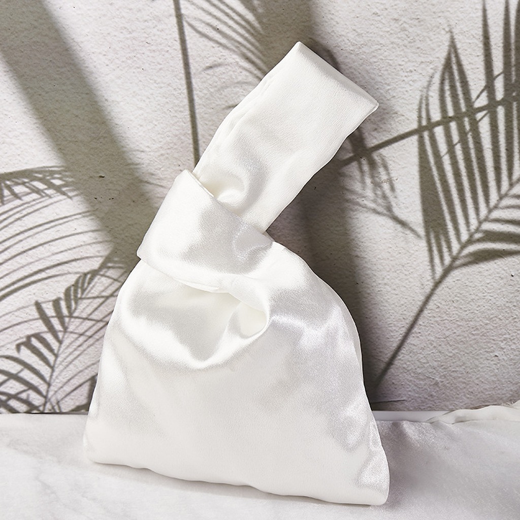 Women Silk Satin Knot Wrist Ba - Luxury Bags Japan 评论和价格
