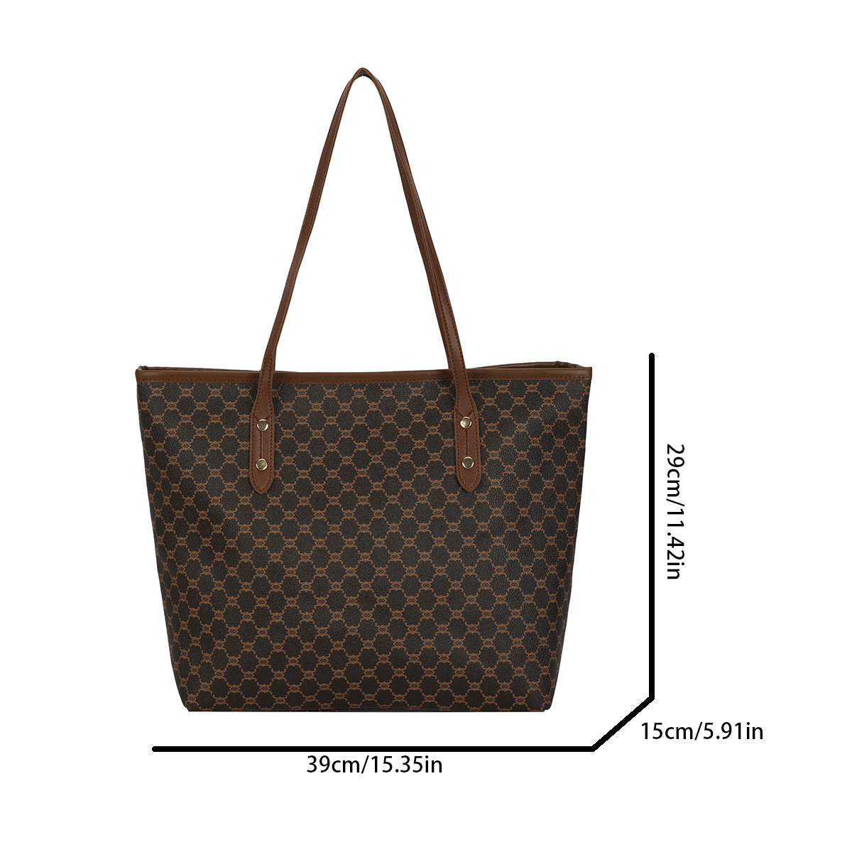 Luxury Vintage Women Shoulder  - Tote Bag Leather Monogram 评论和价格