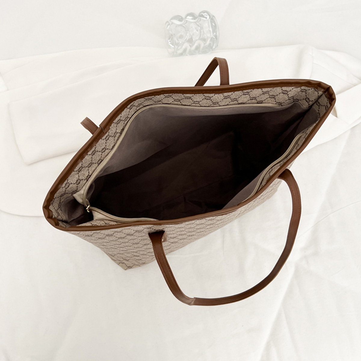 Luxury Vintage Women Shoulder  - Tote Bag Leather Monogram 评论和价格