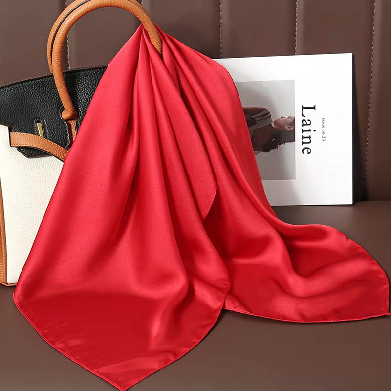 Luxury Solid Color Silk Square - Luxury Bags In China 评论和价格
