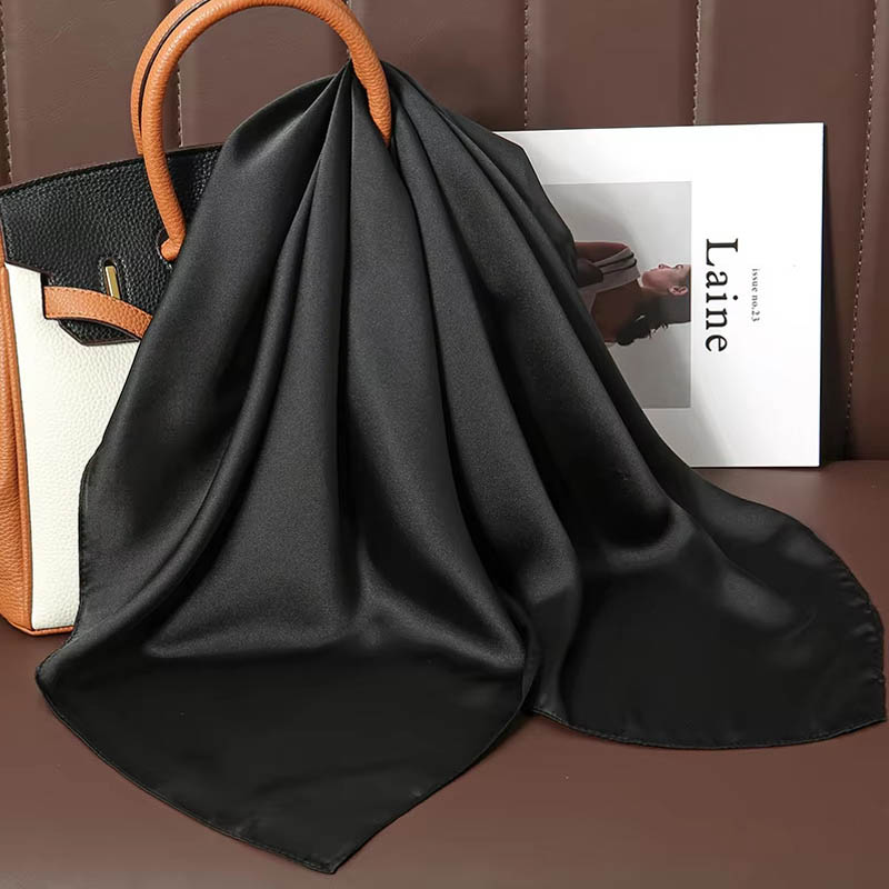 Luxury Solid Color Silk Square - Luxury Bags In China 评论和价格
