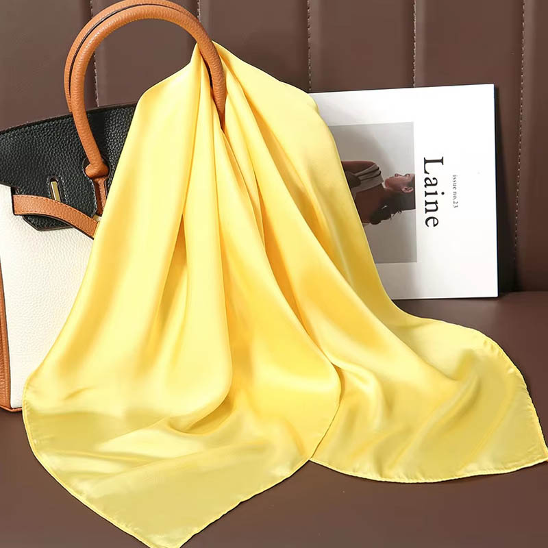 Luxury Solid Color Silk Square - Luxury Bags In China 评论和价格