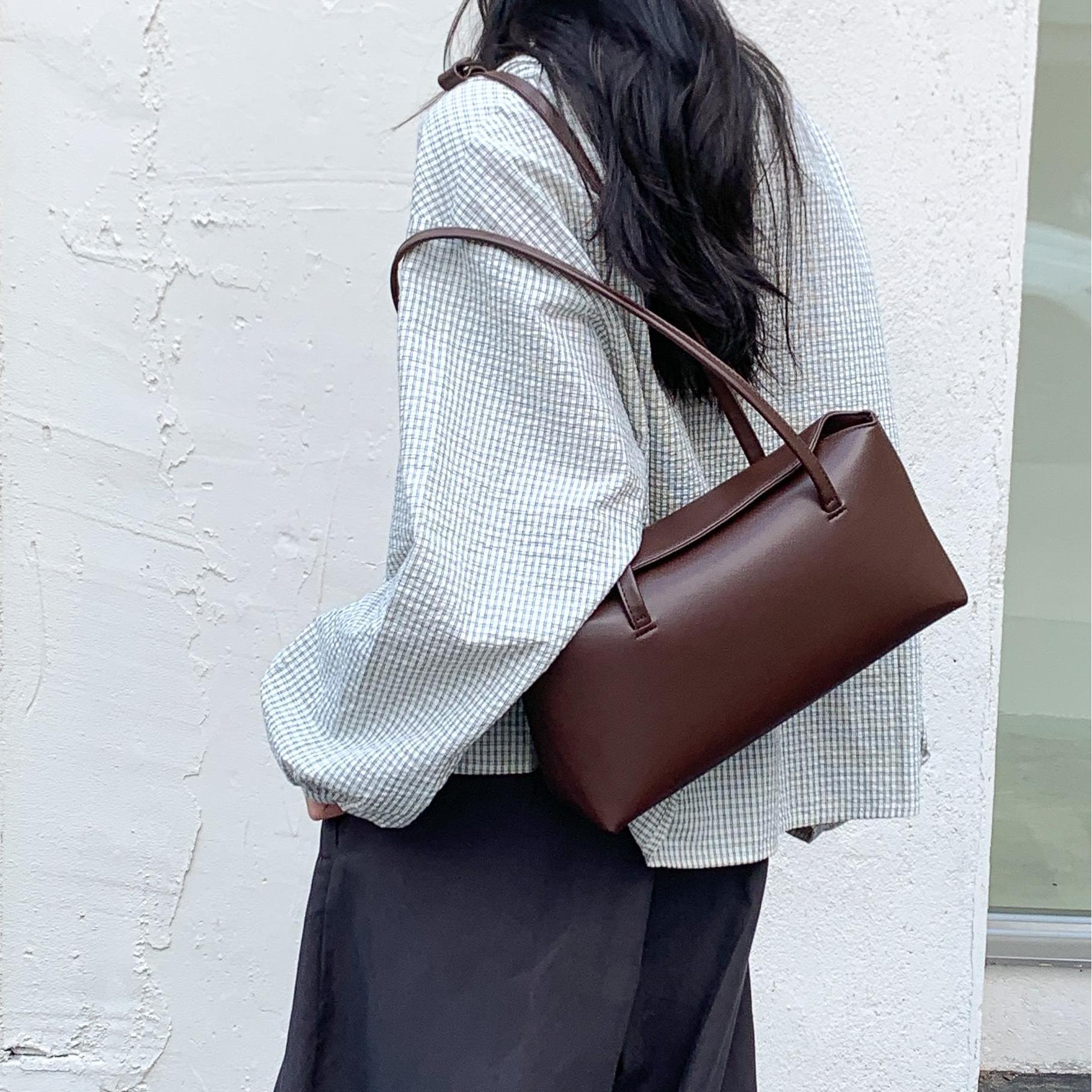Korean Simple PU Leather Shoul - Luxury Bags Korea 评论和价格
