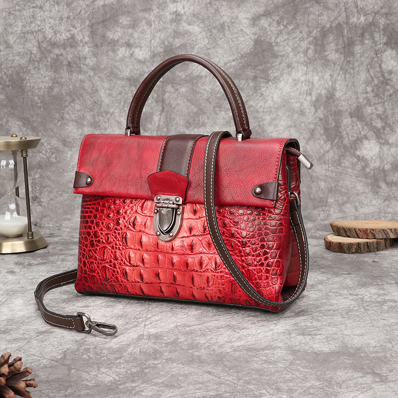 Johnature Retro Alligator Patt - Luxury Bags Hand Painted 评论和价格