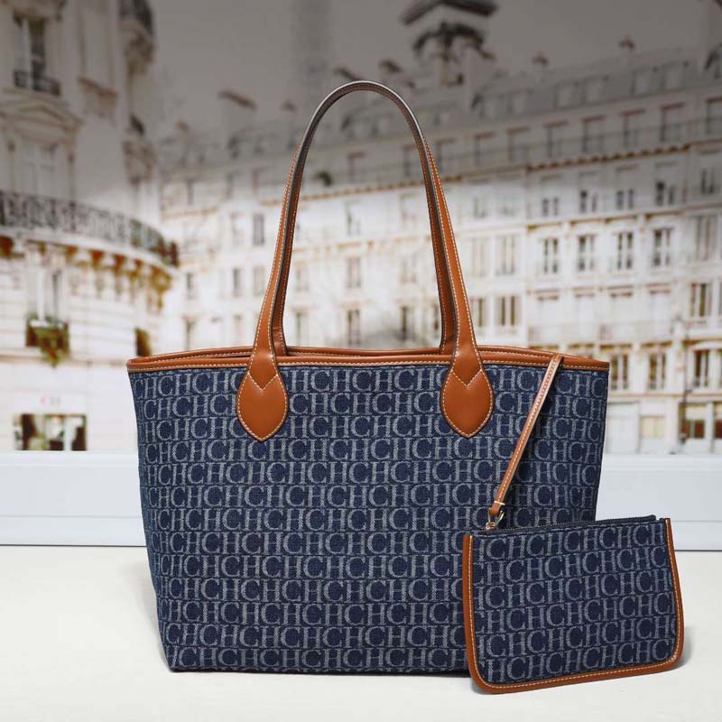 Denim Monogram Tote Bag Women  - Tote Bag Leather Monogram 评论和价格