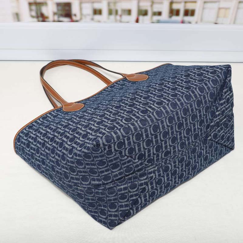 Denim Monogram Tote Bag Women  - Tote Bag Leather Monogram 评论和价格
