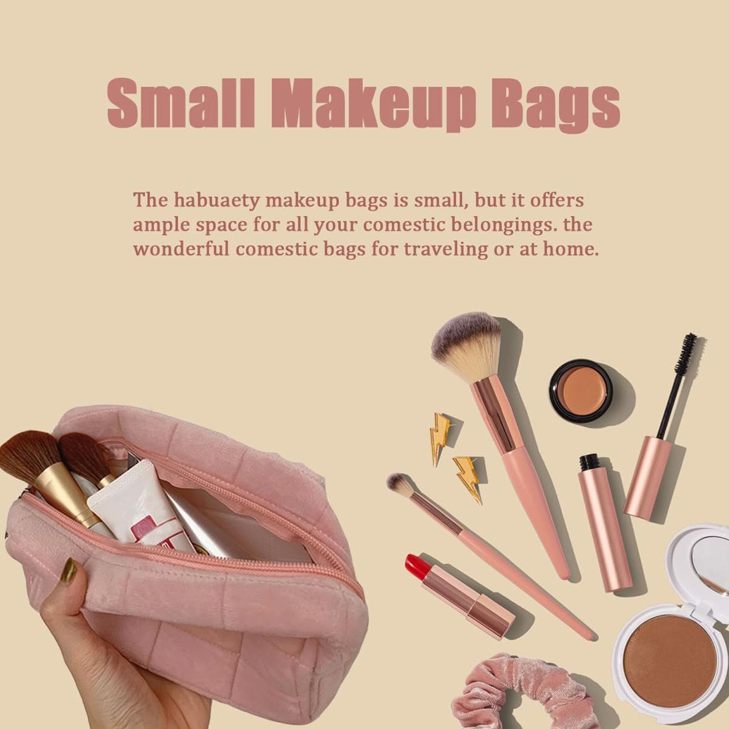 Luxury Fluffy Plush Travel Mak - Luxury Bags Rating 评论和价格