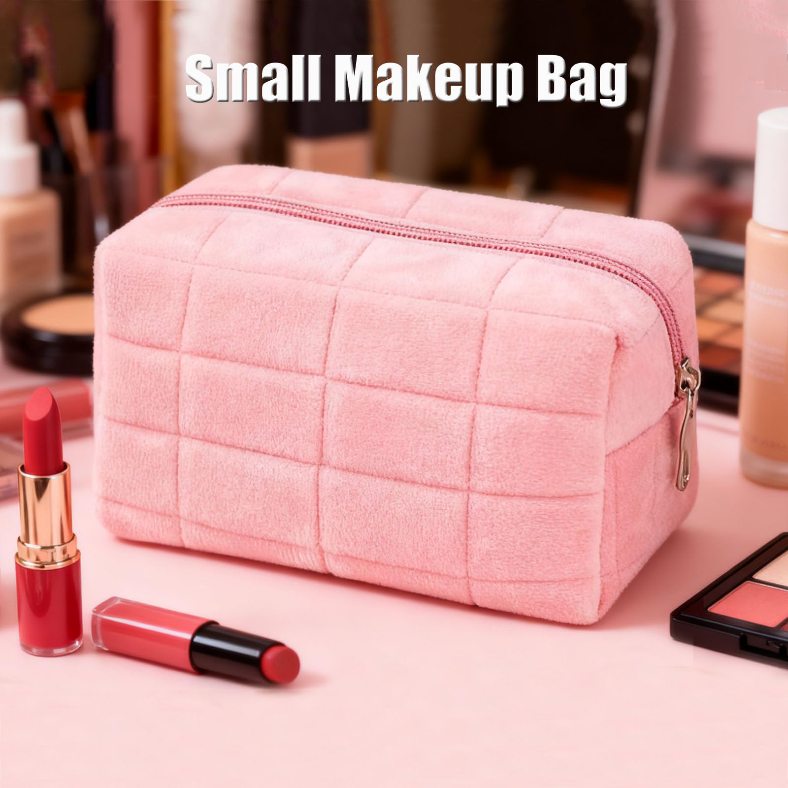 Luxury Fluffy Plush Travel Mak - Luxury Bags Rating 评论和价格