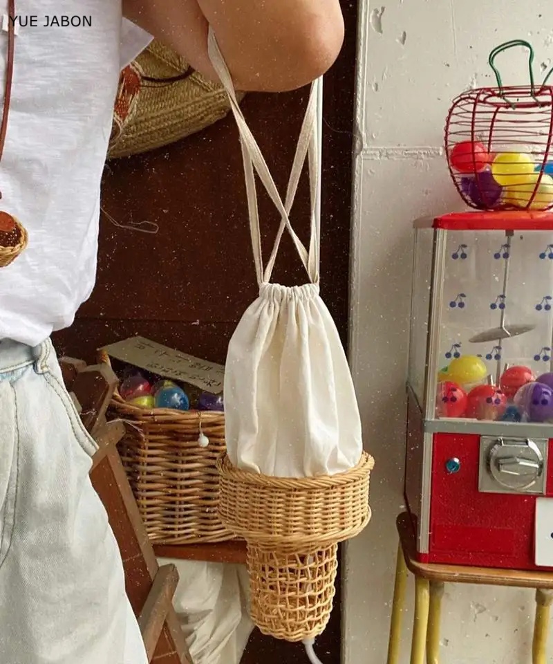 Ice Cream Design Woven Bag Swe - Luxury Bags Korea 评论和价格