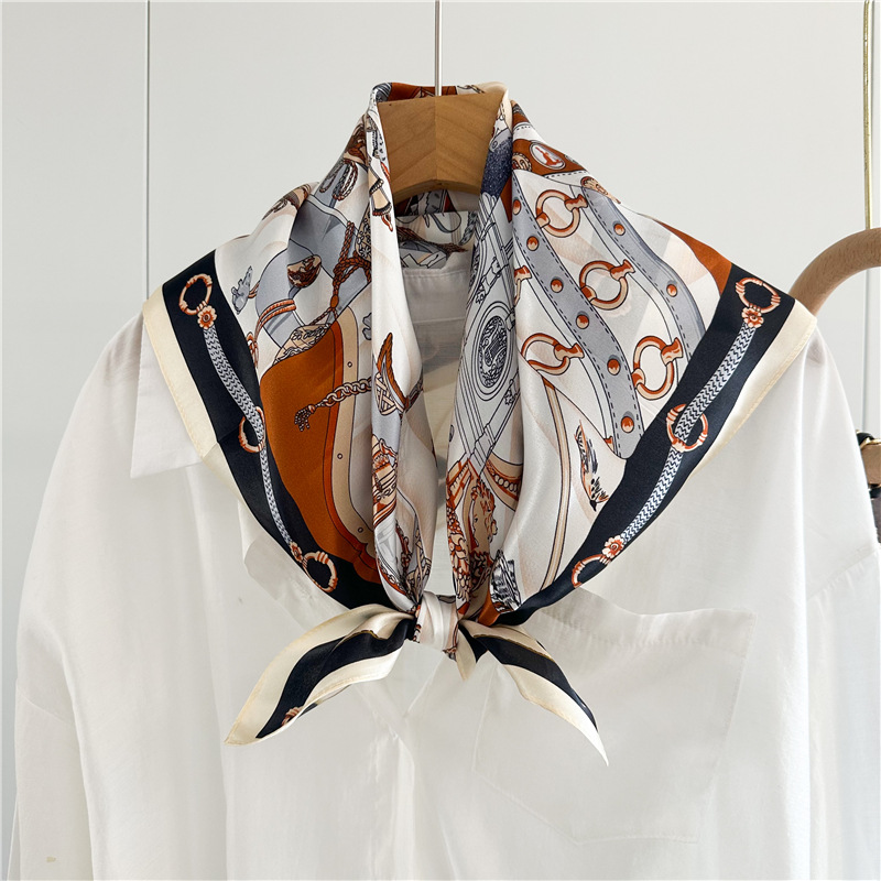 Summer Silk Scarf Women Soft S - Luxury Bags Designer 评论和价格