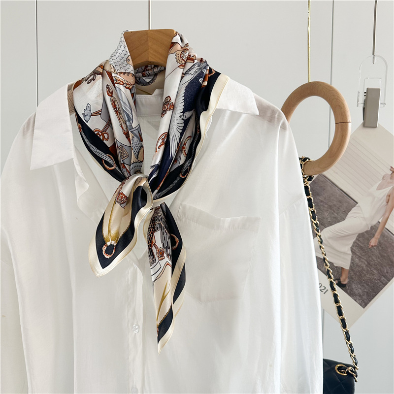 Summer Silk Scarf Women Soft S - Luxury Bags Designer 评论和价格