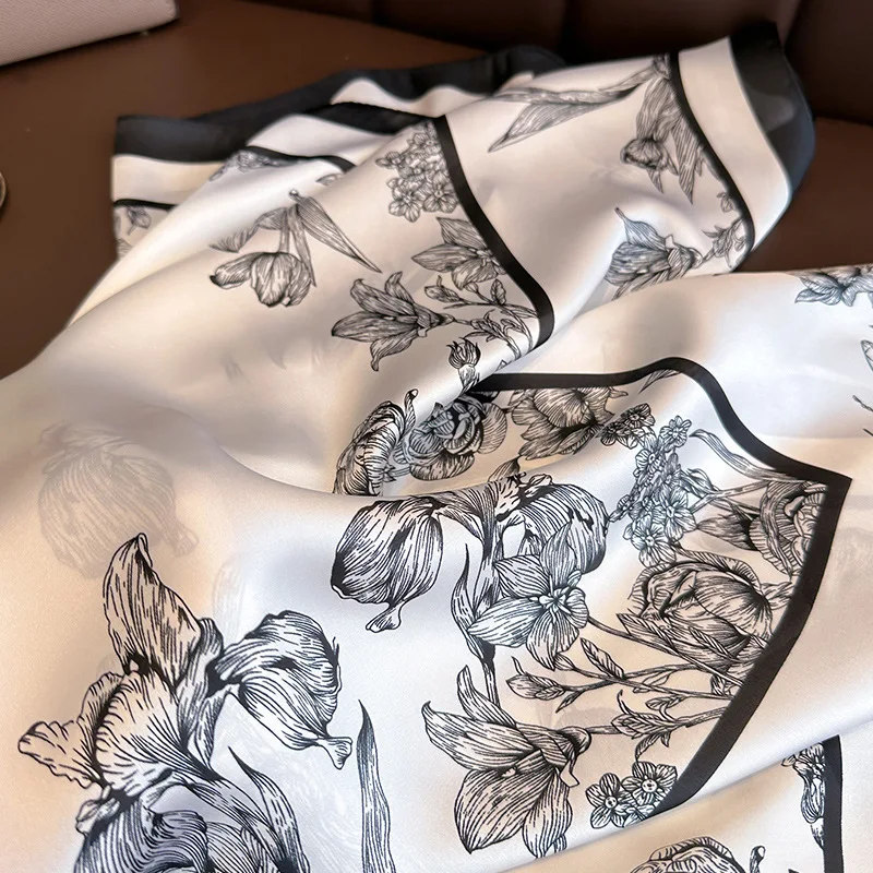 70*70cm Luxury Floral Print Si - Luxury Bags In China 评论和价格