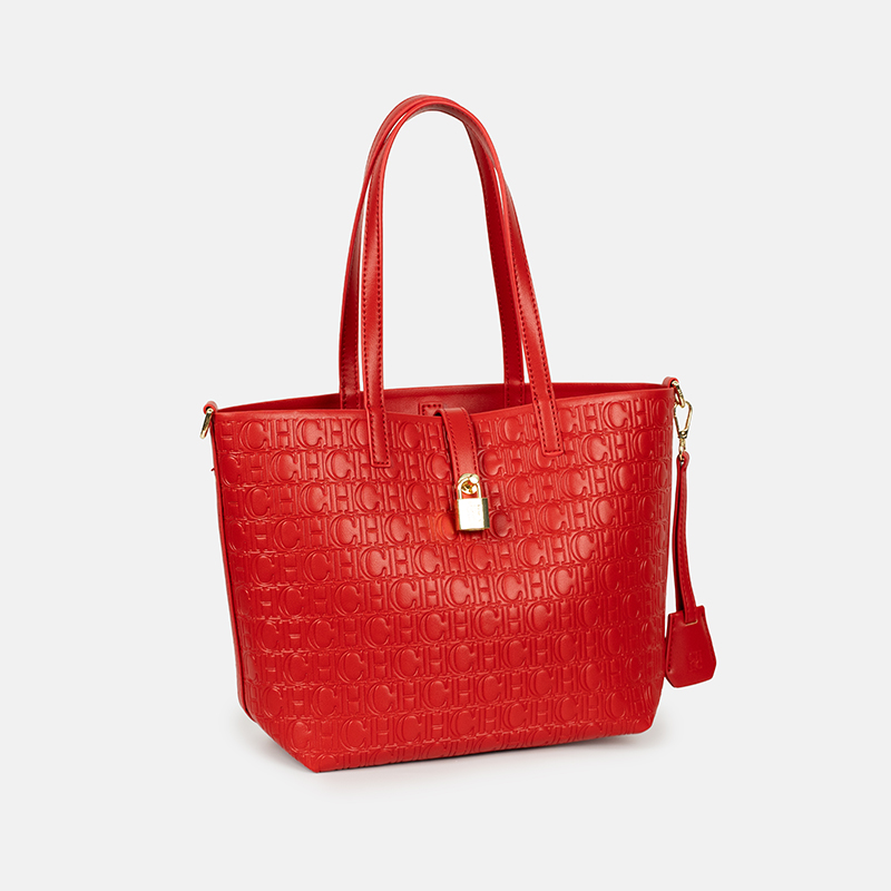 CH Embossed Monogram Tote Bag  - Tote Bag Leather Monogram 评论和价格