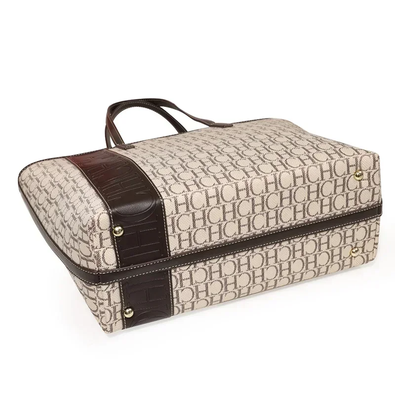 CH Tote Bag Monogram Print Lar - Tote Bag Leather Monogram 评论和价格