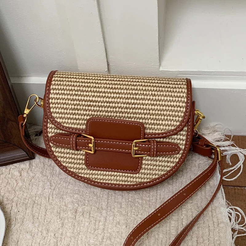 England Style Mini Straw Saddl - Luxury Bags Designer 评论和价格