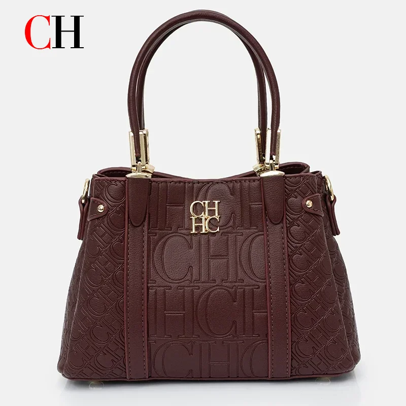 CH Women's Monogram Embossed T - Tote Bag Leather Monogram 评论和价格