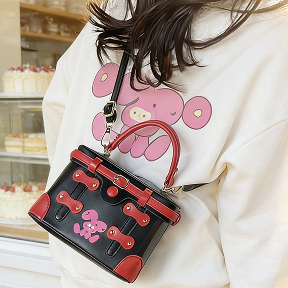 New Luxury Designer Rivet PU L - Luxury Bags Japan 评论和价格