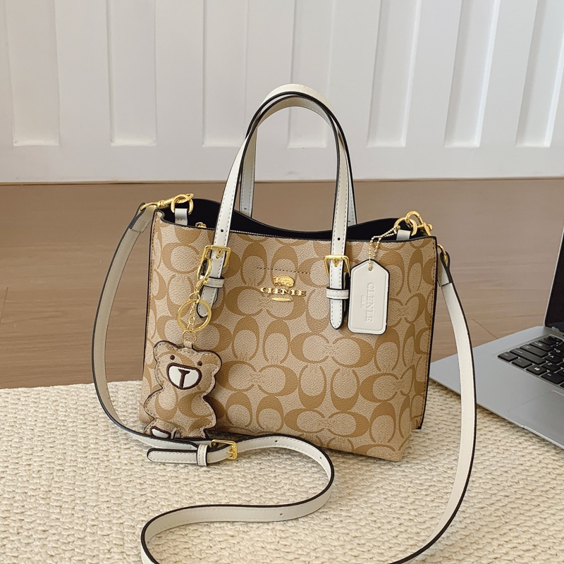 Elegant Monogram Tote Bag in C - Tote Bag Leather Monogram 评论和价格