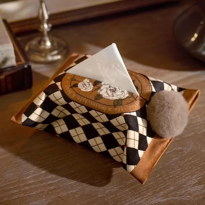 Light Luxury Tissue Box, Retro - Luxury Bags Hand Painted 评论和价格