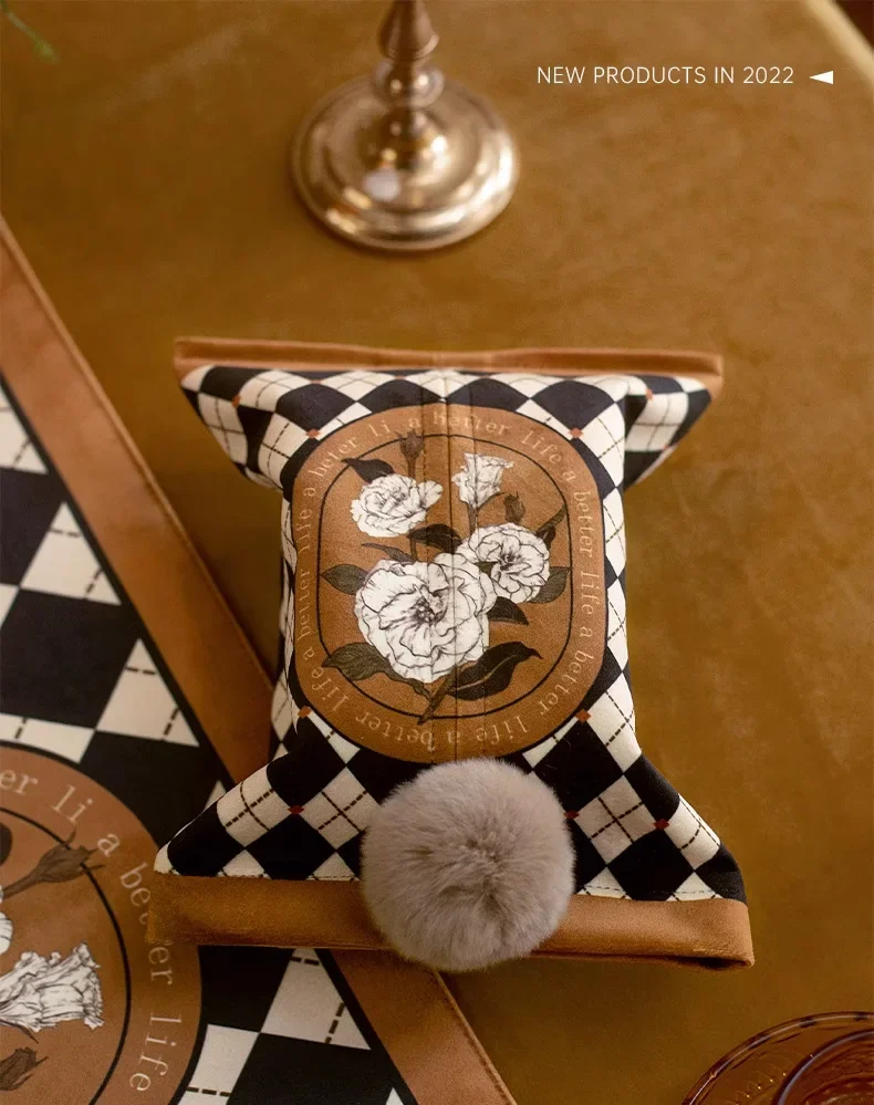 Light Luxury Tissue Box, Retro - Luxury Bags Hand Painted 评论和价格